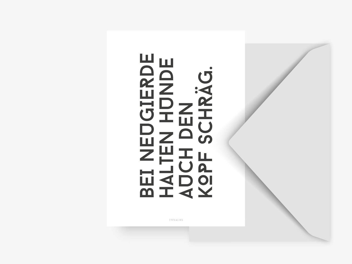 Postkarte „Schräg“