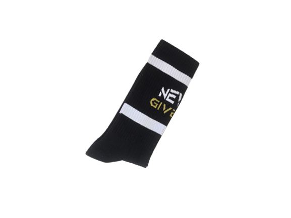 Pegada Socken „Never Give Up“