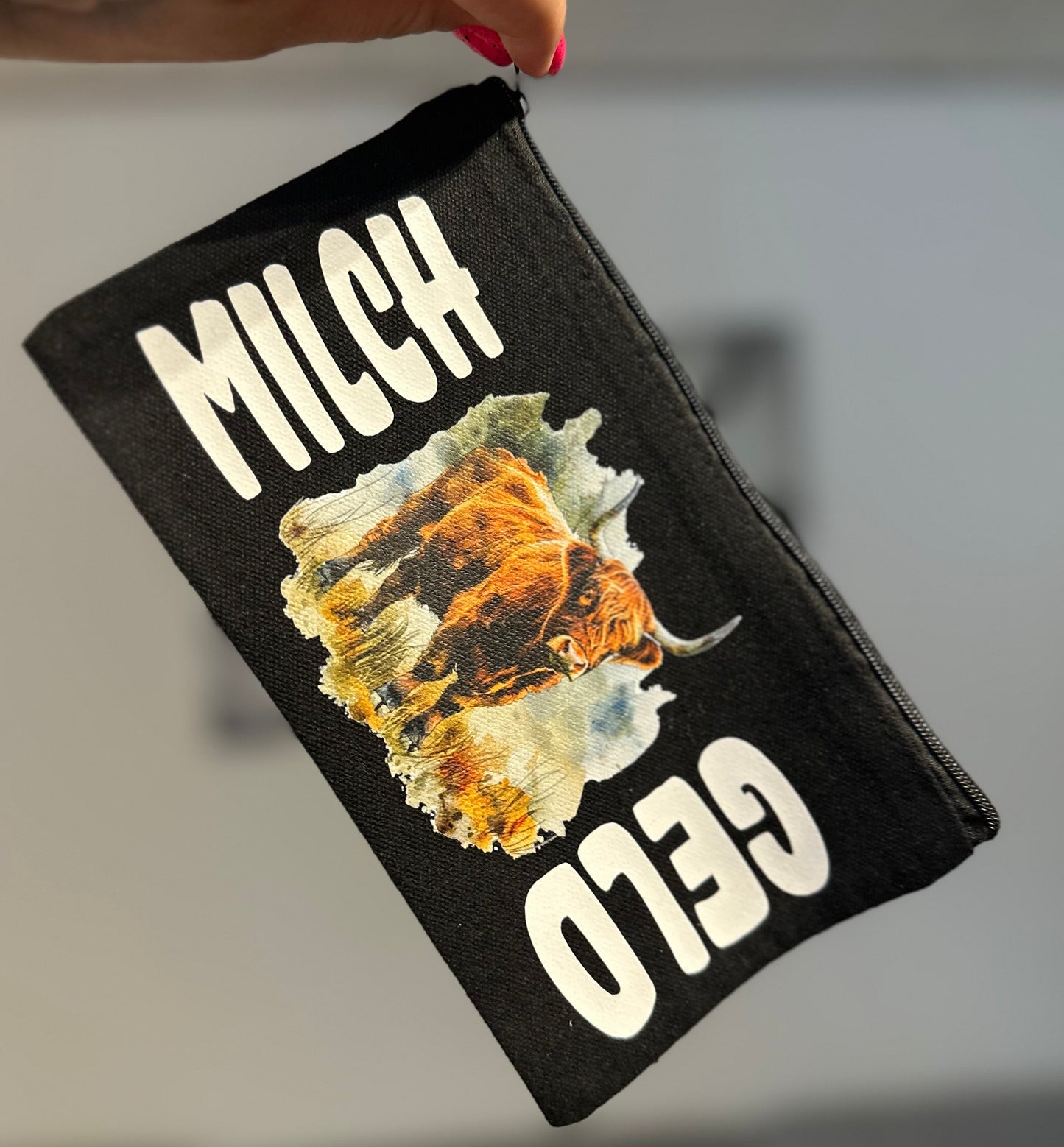 Täschchen schwarz „Milchgeld“