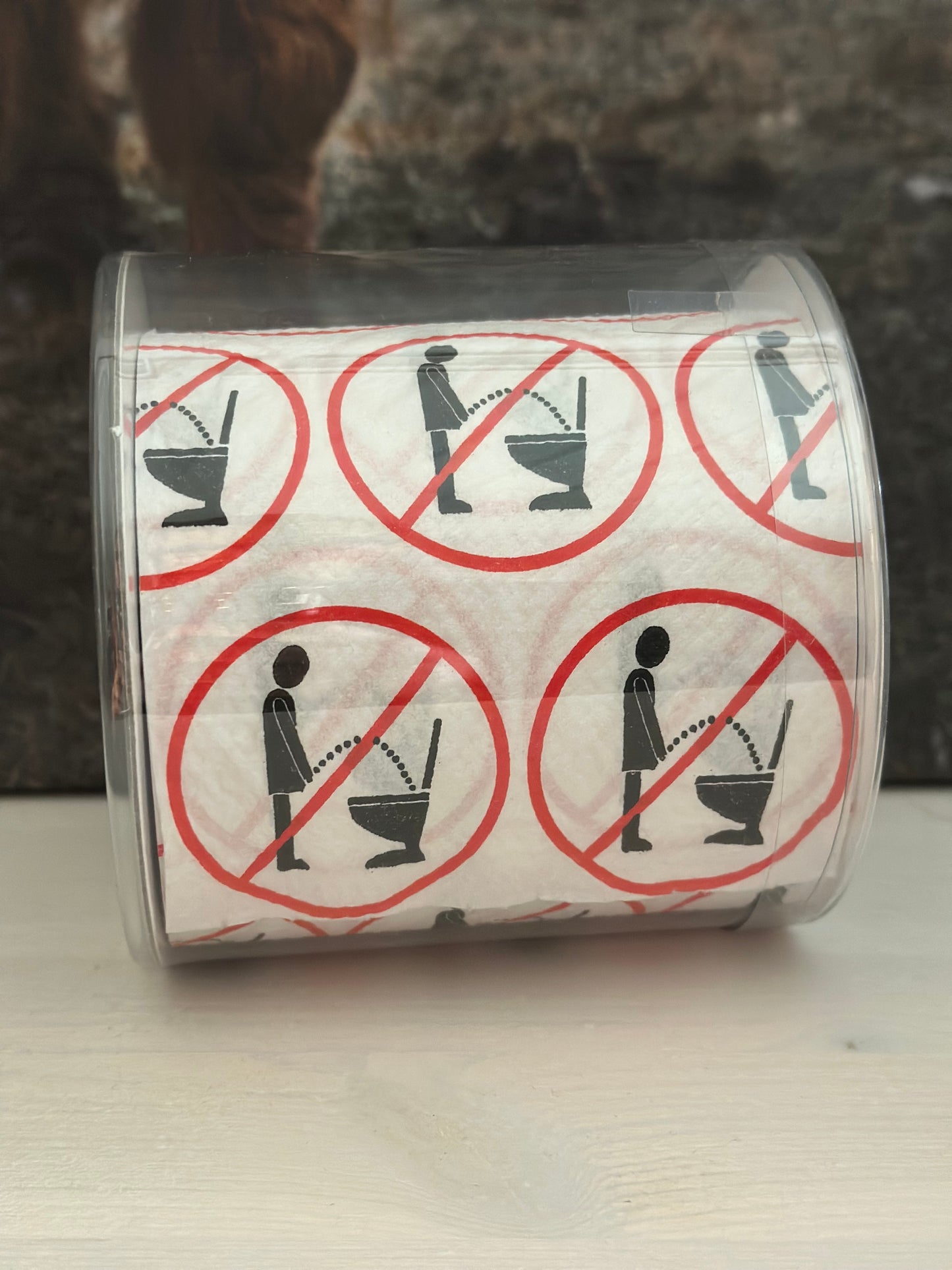 Klopapier „Stehen pinkeln verboten „