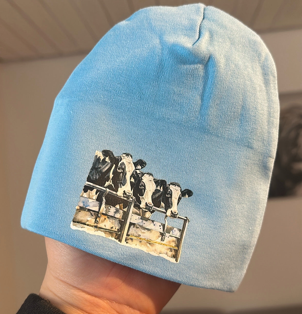 Newborn Mütze „Kühe“