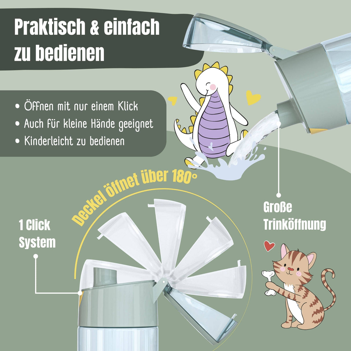BEARFOOT Trinkflasche Kinder