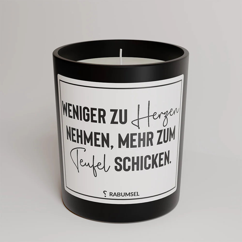 Kerze „Herzen /Teufel“