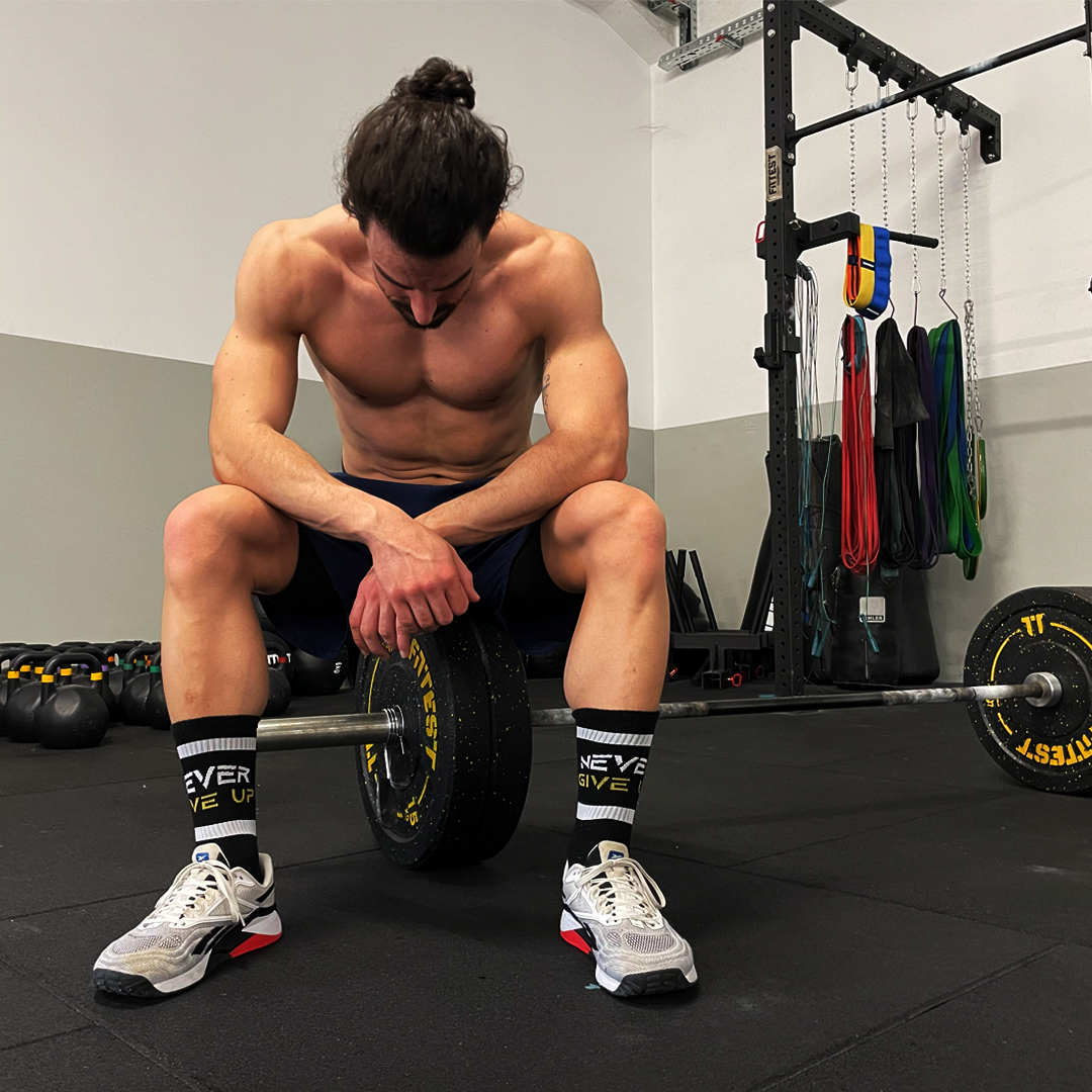 Pegada Socken „Never Give Up“