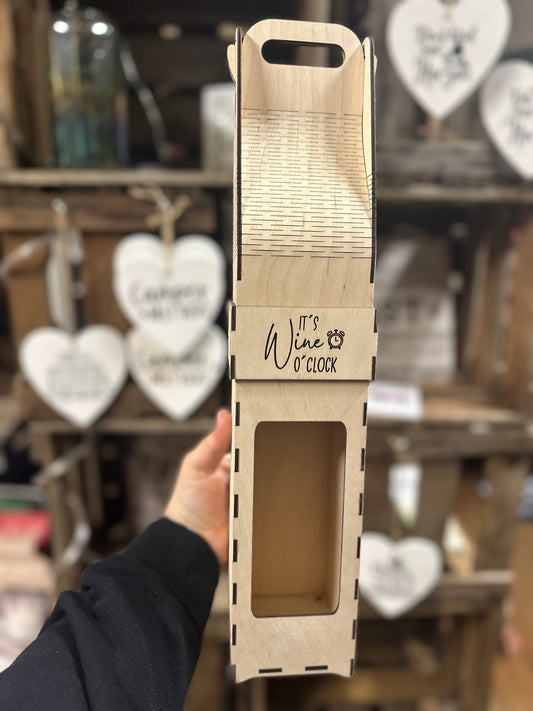Weingeschenkebox „Its Wine o clock“