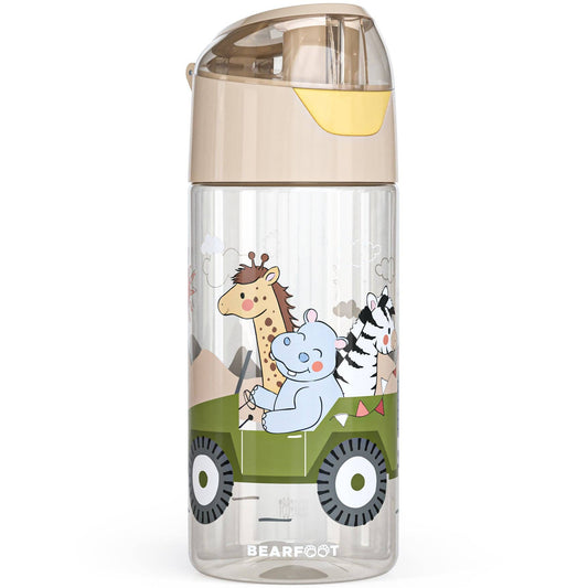 BEARFOOT Trinkflasche Kinder leichte Wasserflasche - Safari braun