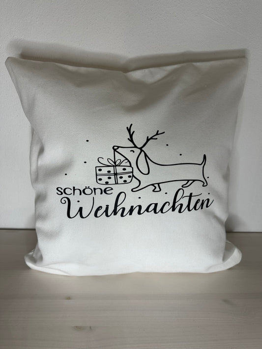 KISSEN WEISS „DACKEL“