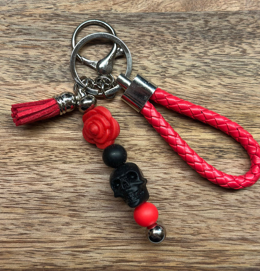 Schlüsselanhänger „SKULL FLOWER“