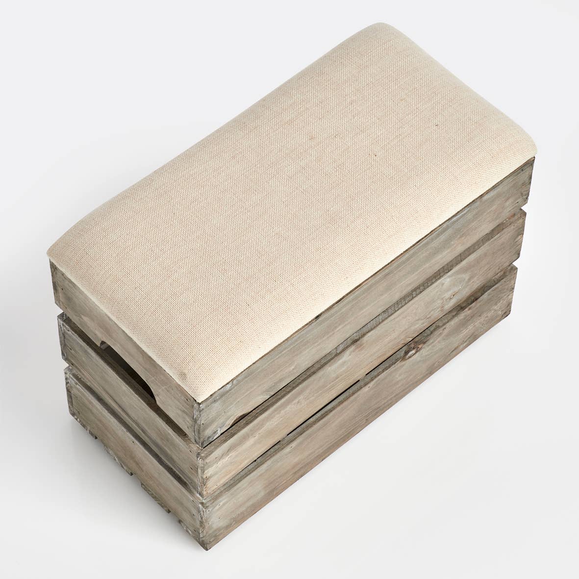 Sitztruhe m. Flascheneinteilung,