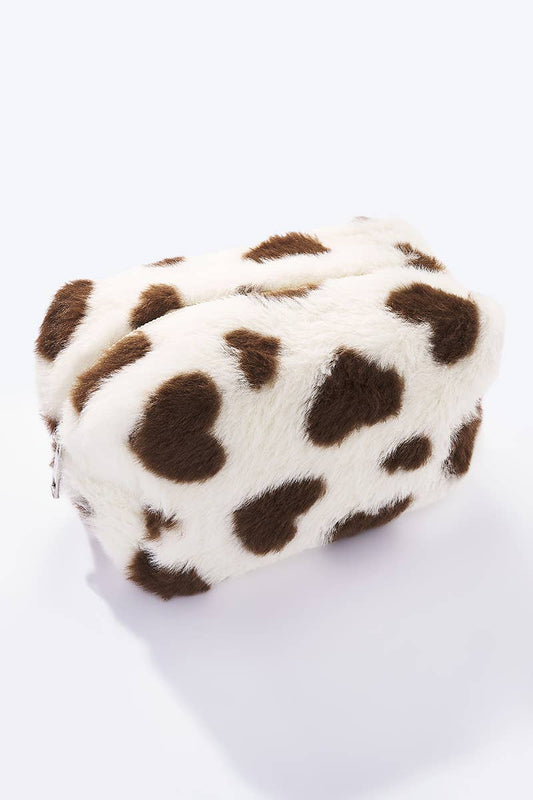 Herzmotiv-Kunstfell-Etui