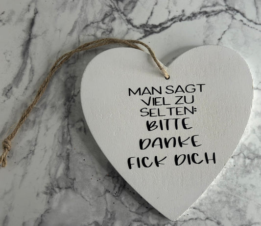 HOLZHERZ „BITTE DANKE“