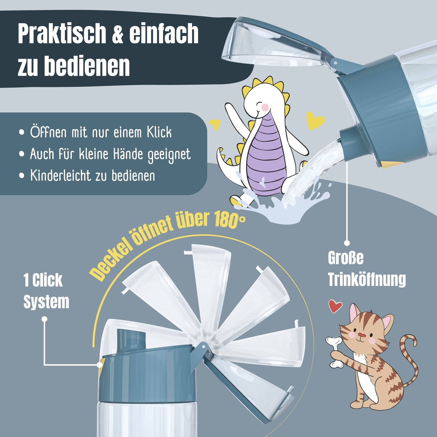 BEARFOOT Trinkflasche „Traktor Fuchs“