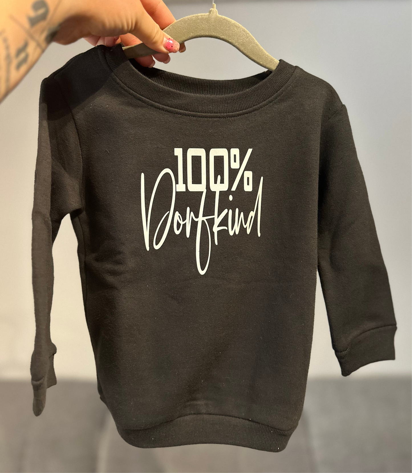 Kindersweater Gr.86-93 „100% Dorfkind“