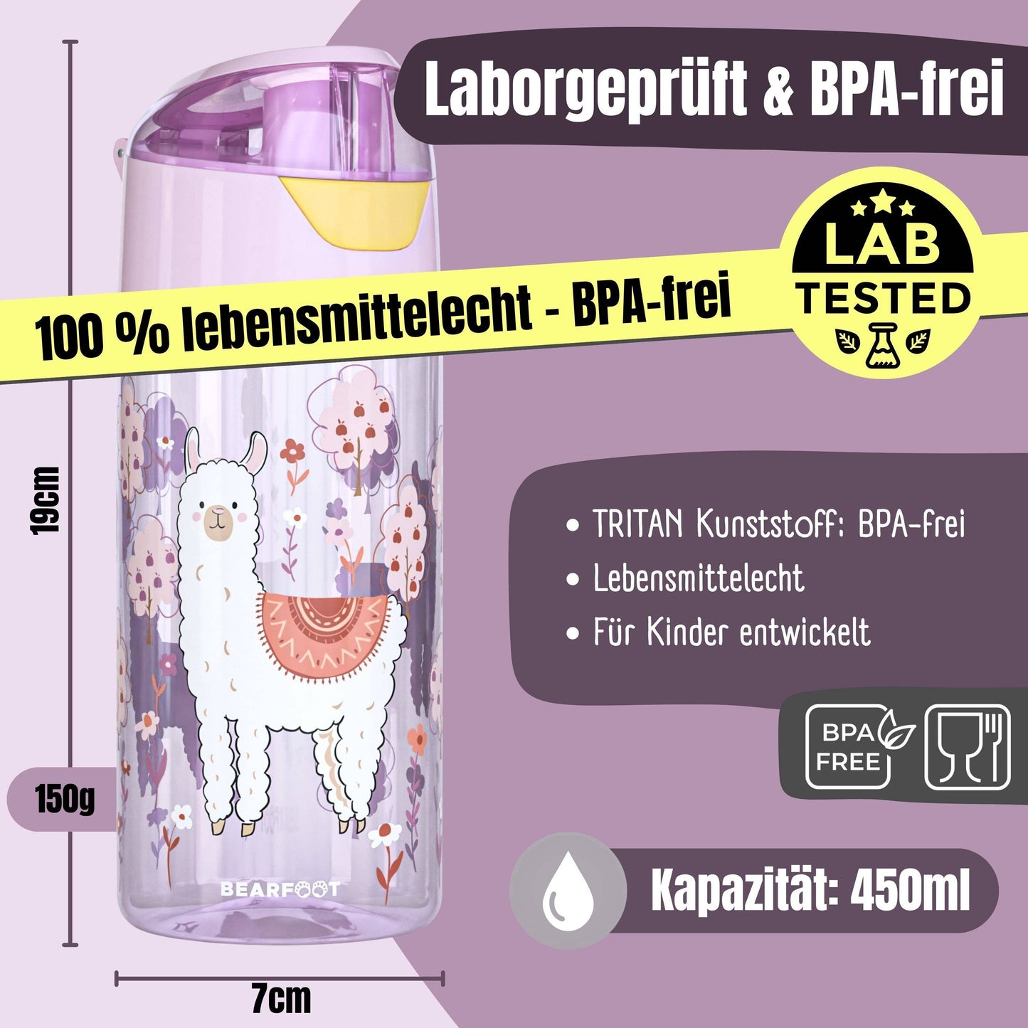 BEARFOOT  Trinkflasche „Lama“
