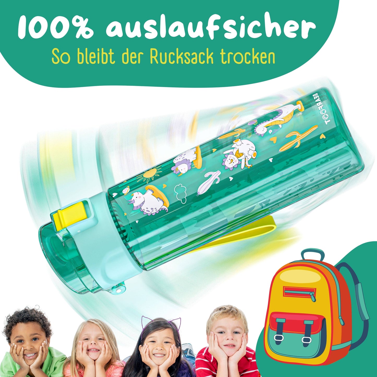 BEARFOOT Trinkflasche „Dino“