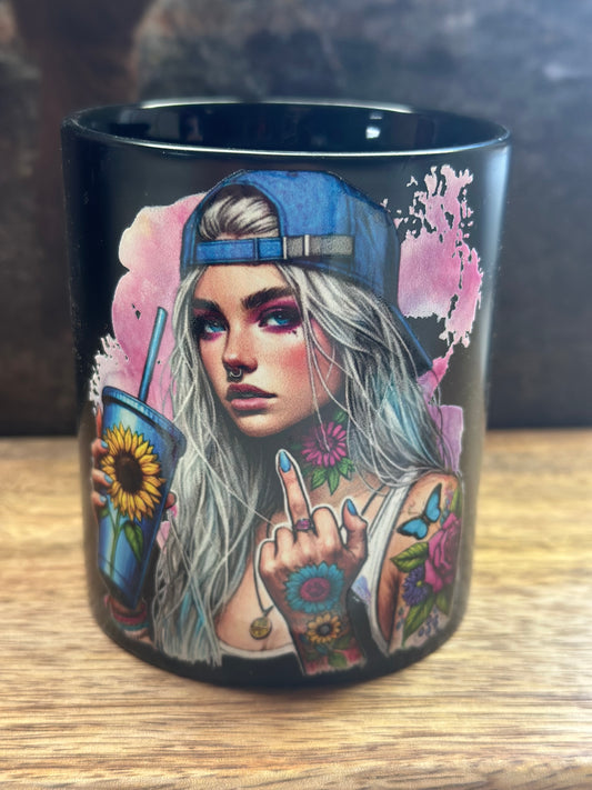 Tasse „ Mittelfinger Girl“