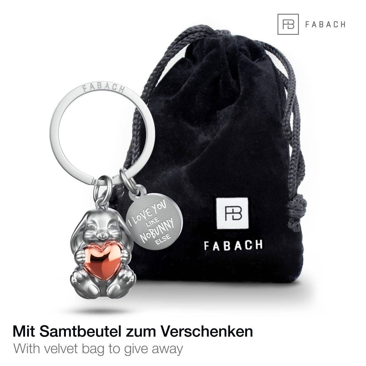 "I love you like nobunny else" Hase Schlüsselanhänger "Bunny"