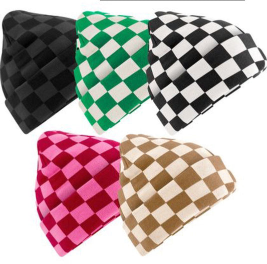 Beanie Mütze „Kariert“