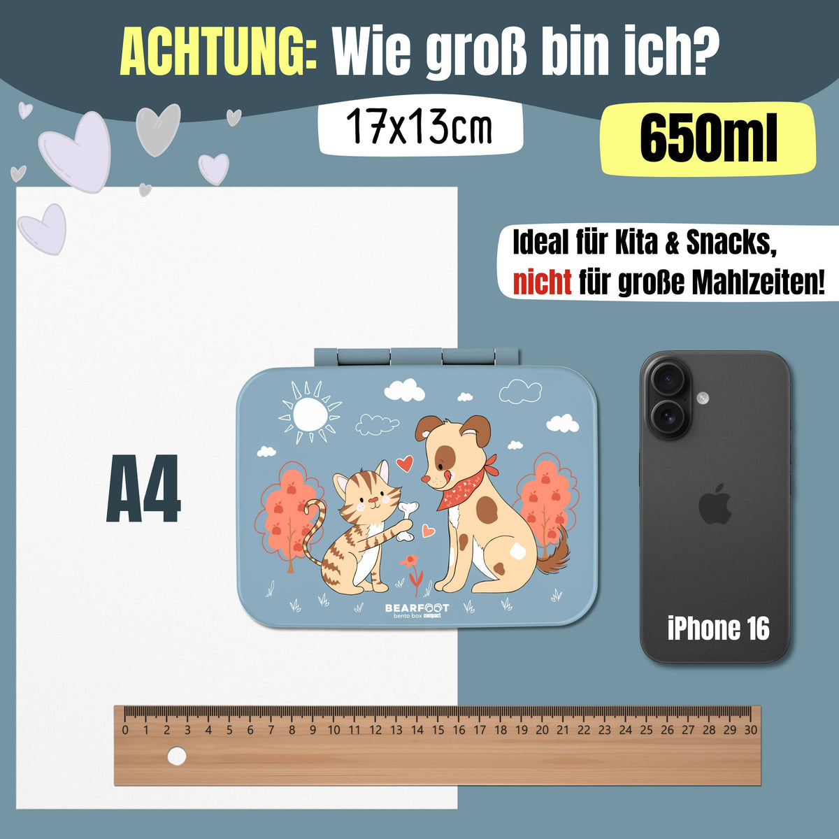 BEARFOOT Brotdose mit Fächern