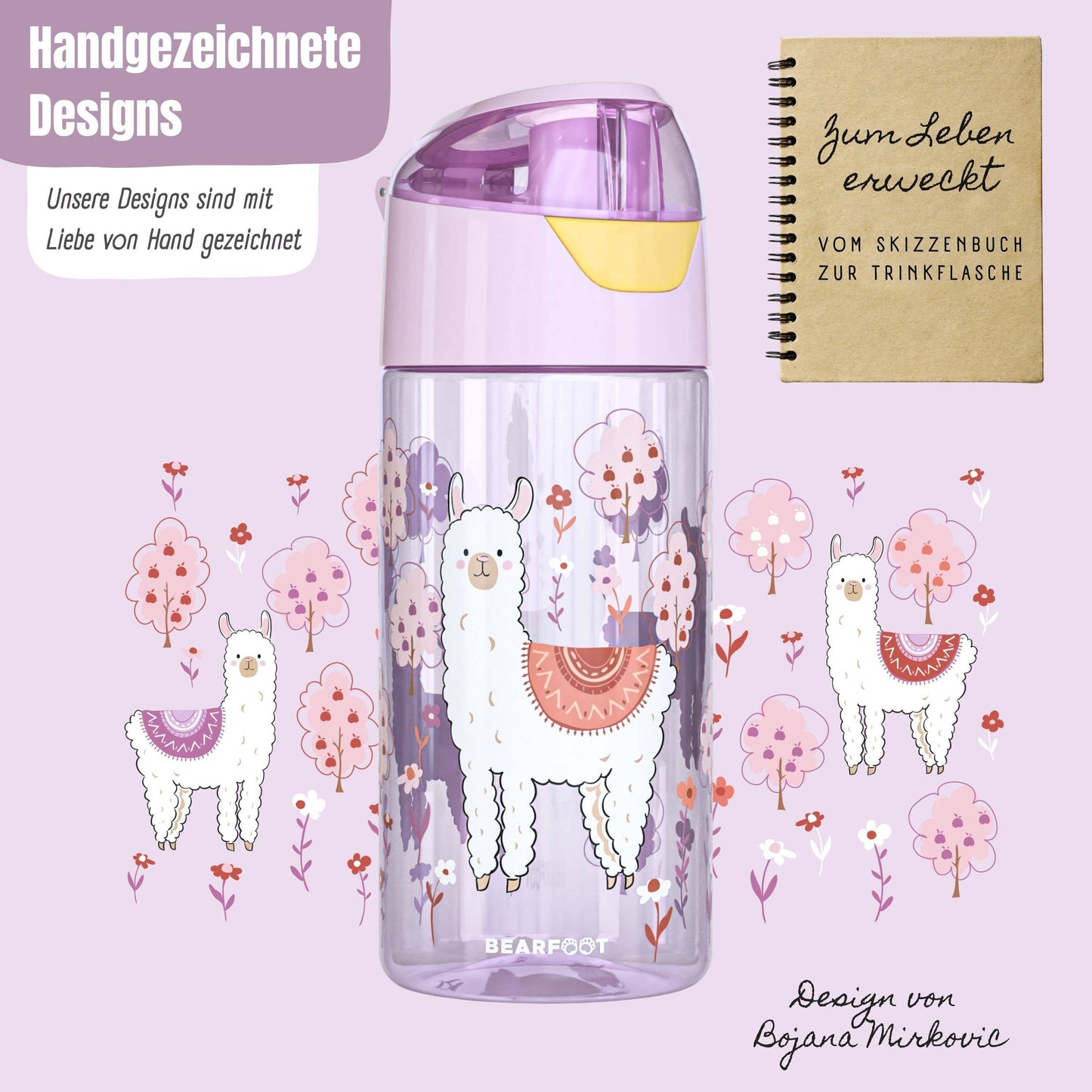 BEARFOOT  Trinkflasche „Lama“