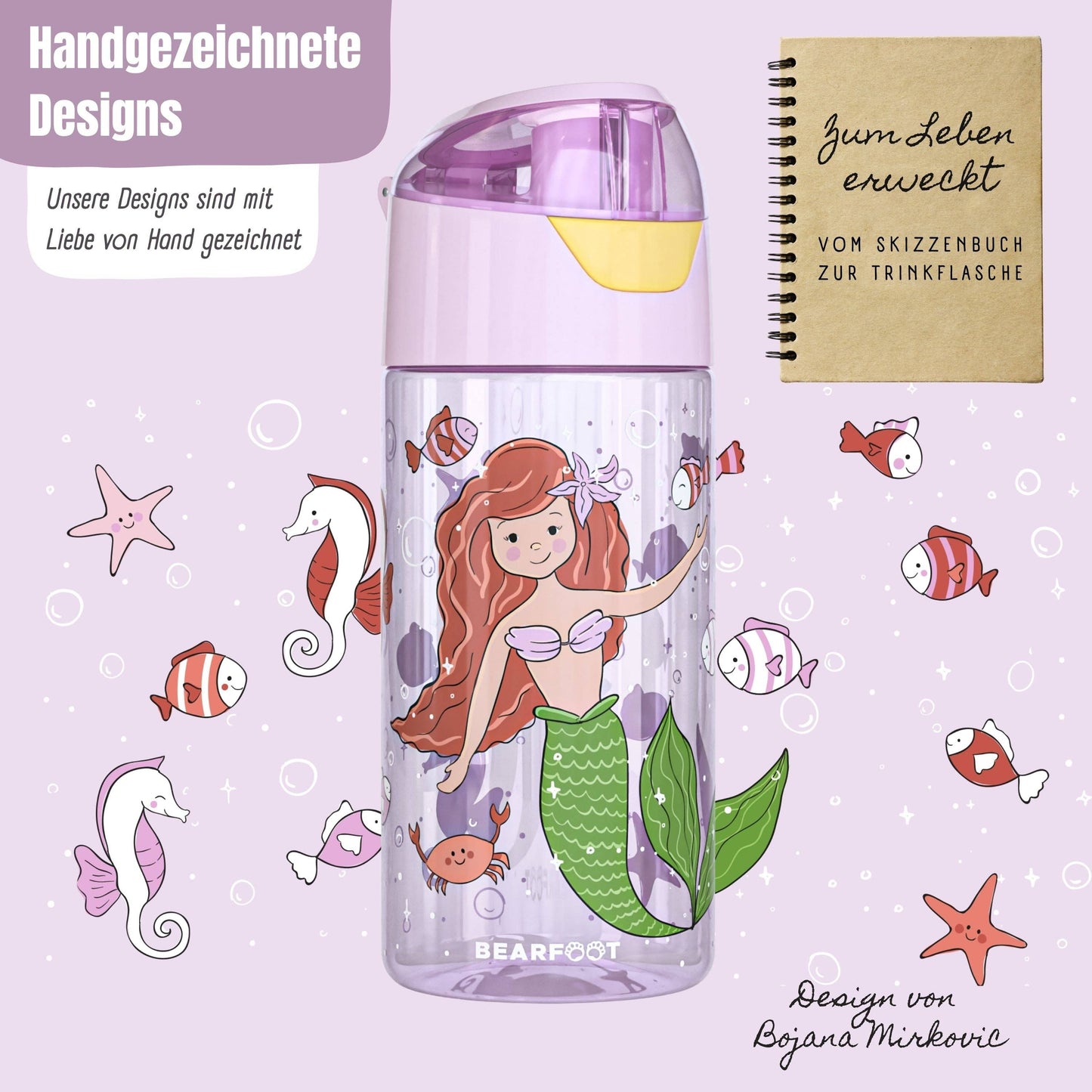 Trinkflasche - Meerjungfrau