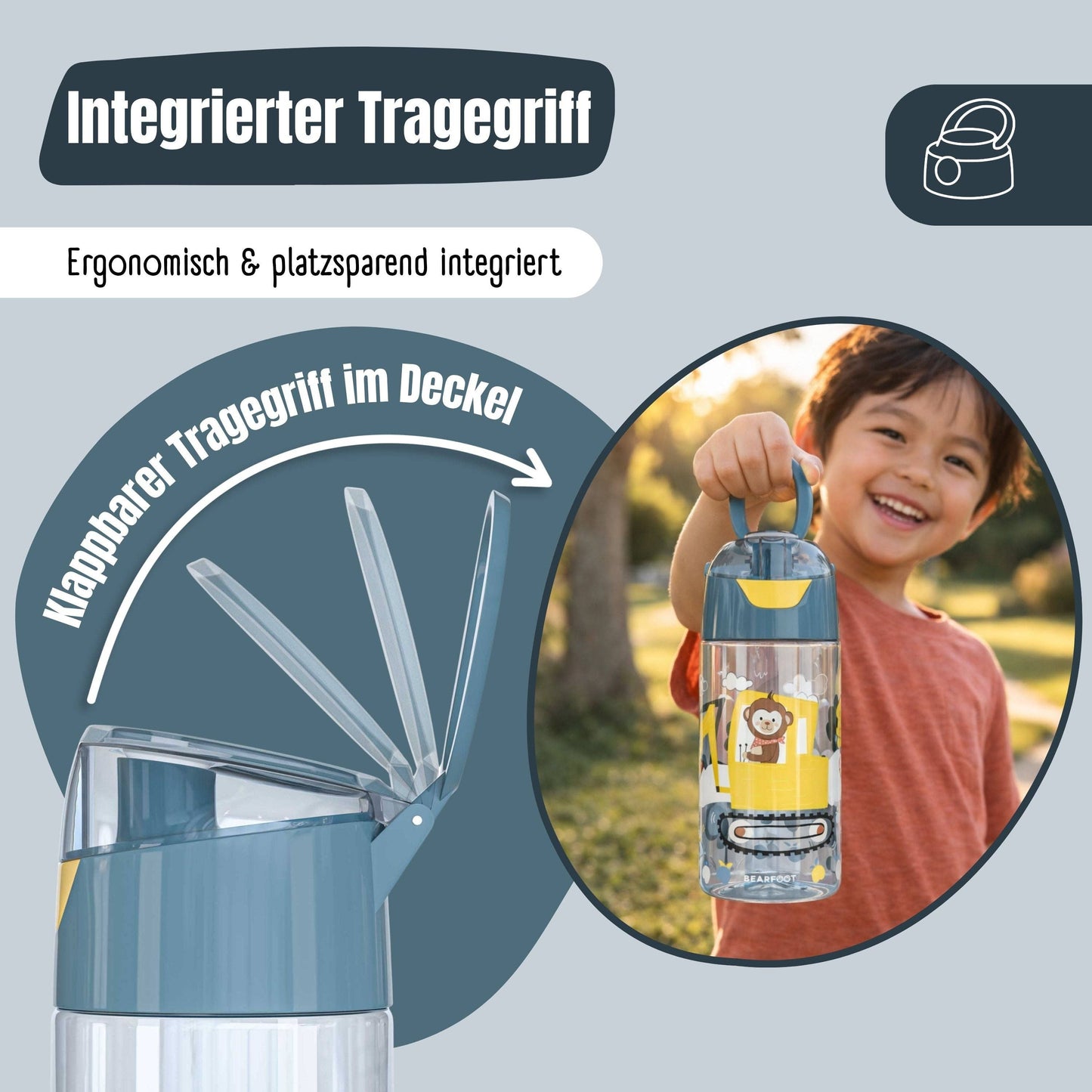BEARFOOT Trinkflasche „Traktor Fuchs“