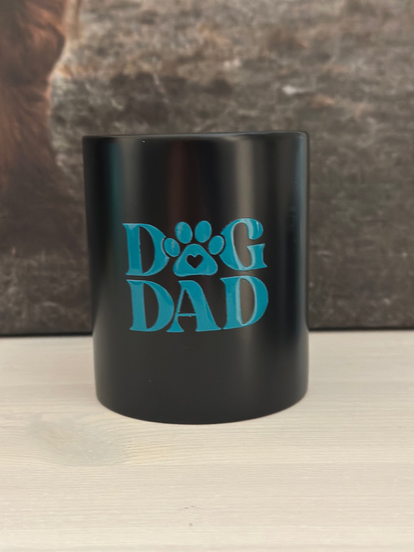 Tasse „Dog Dad“ Schwarz