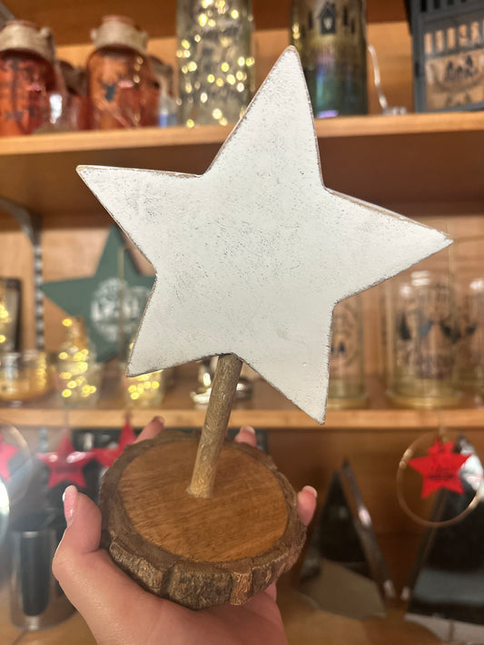 Holz Stern Aufsteller