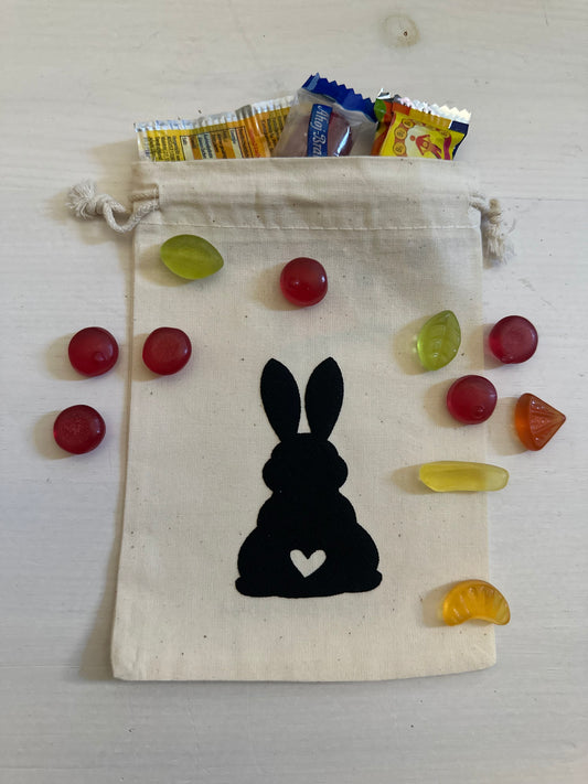 Mini Beutel „Hasi Black“