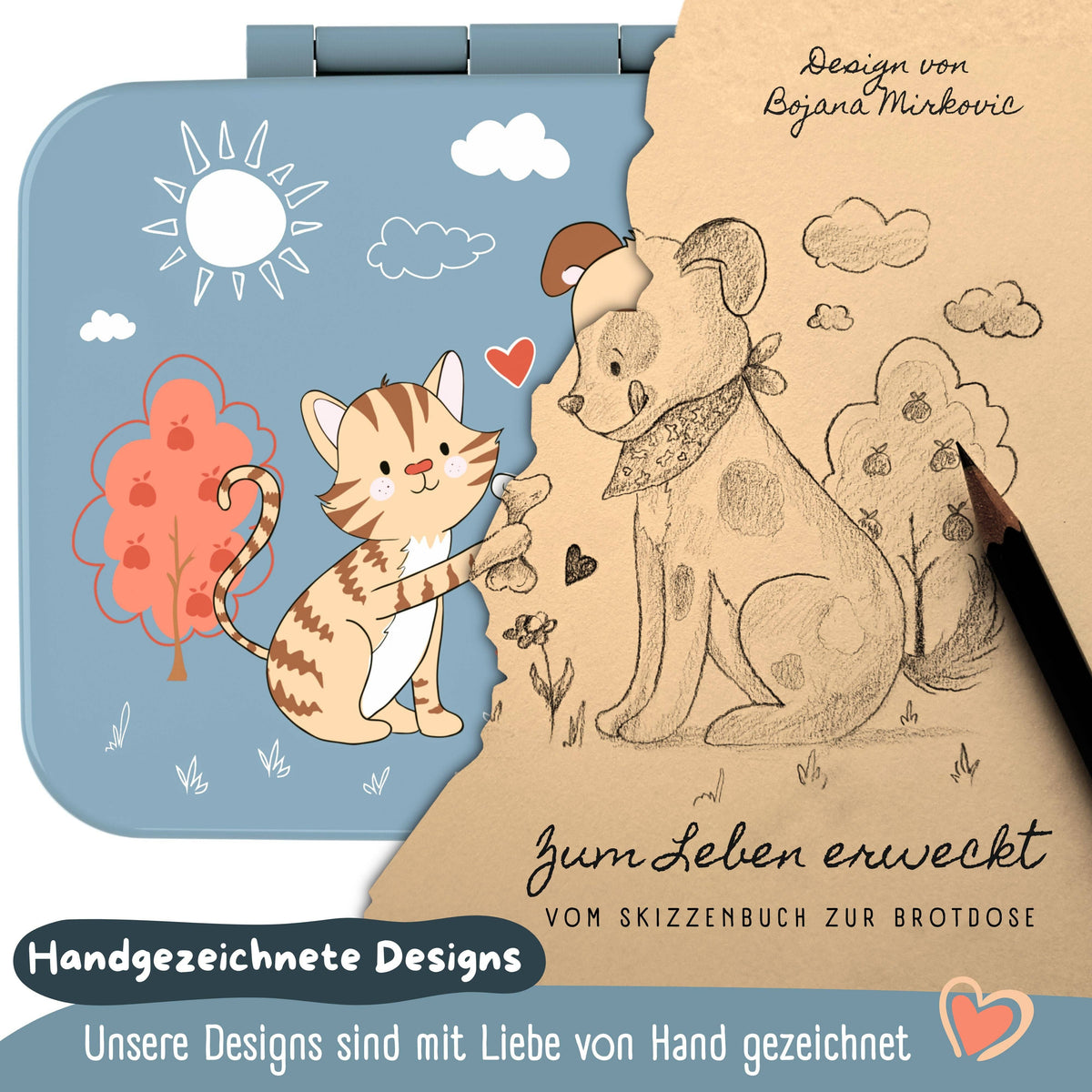 BEARFOOT Brotdose mit Fächern