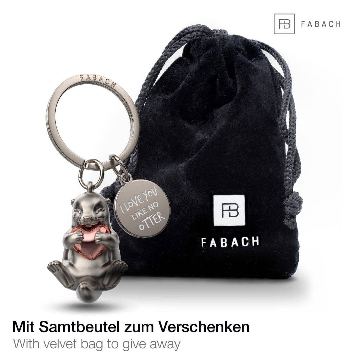 "I love you like no otter" Otter Schlüsselanhänger "Otty"