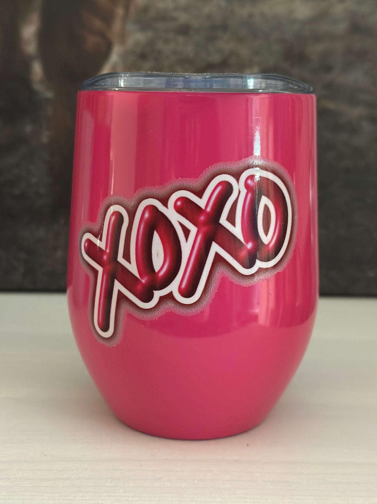Edelstahlbecher „XOXO PINK“