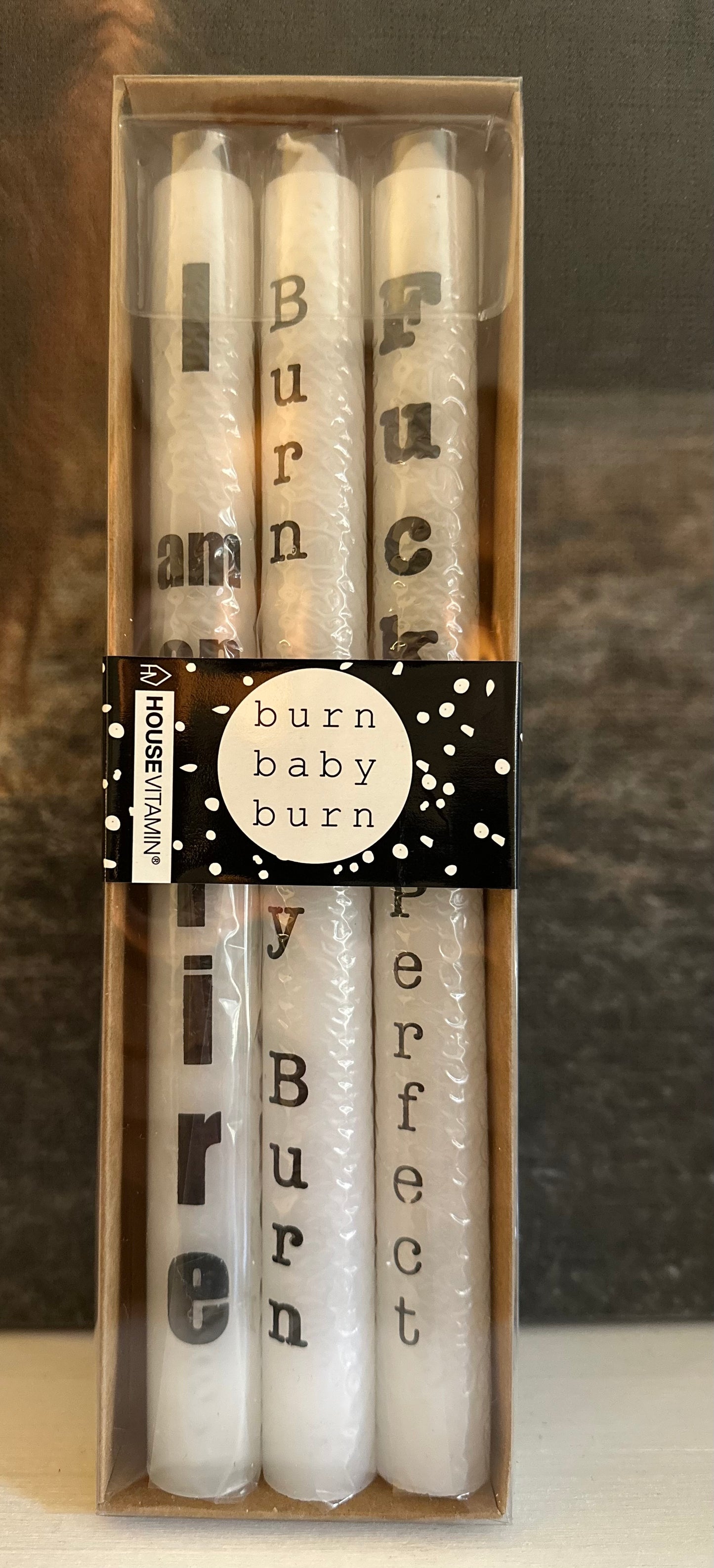 Tafelkerzen Set „Burn Baby Burn“