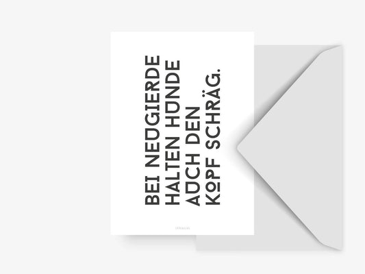 Postkarte „Schräg“