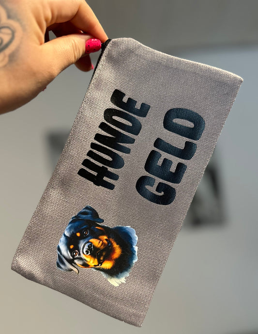 Täschchen grau „Hundegeld“