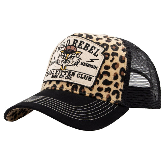 King Kerosin Trucker Cap «Wild Rebel Royal Kitten Club»