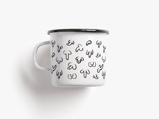 Tasse aus Emaille „DICKe Freunde“