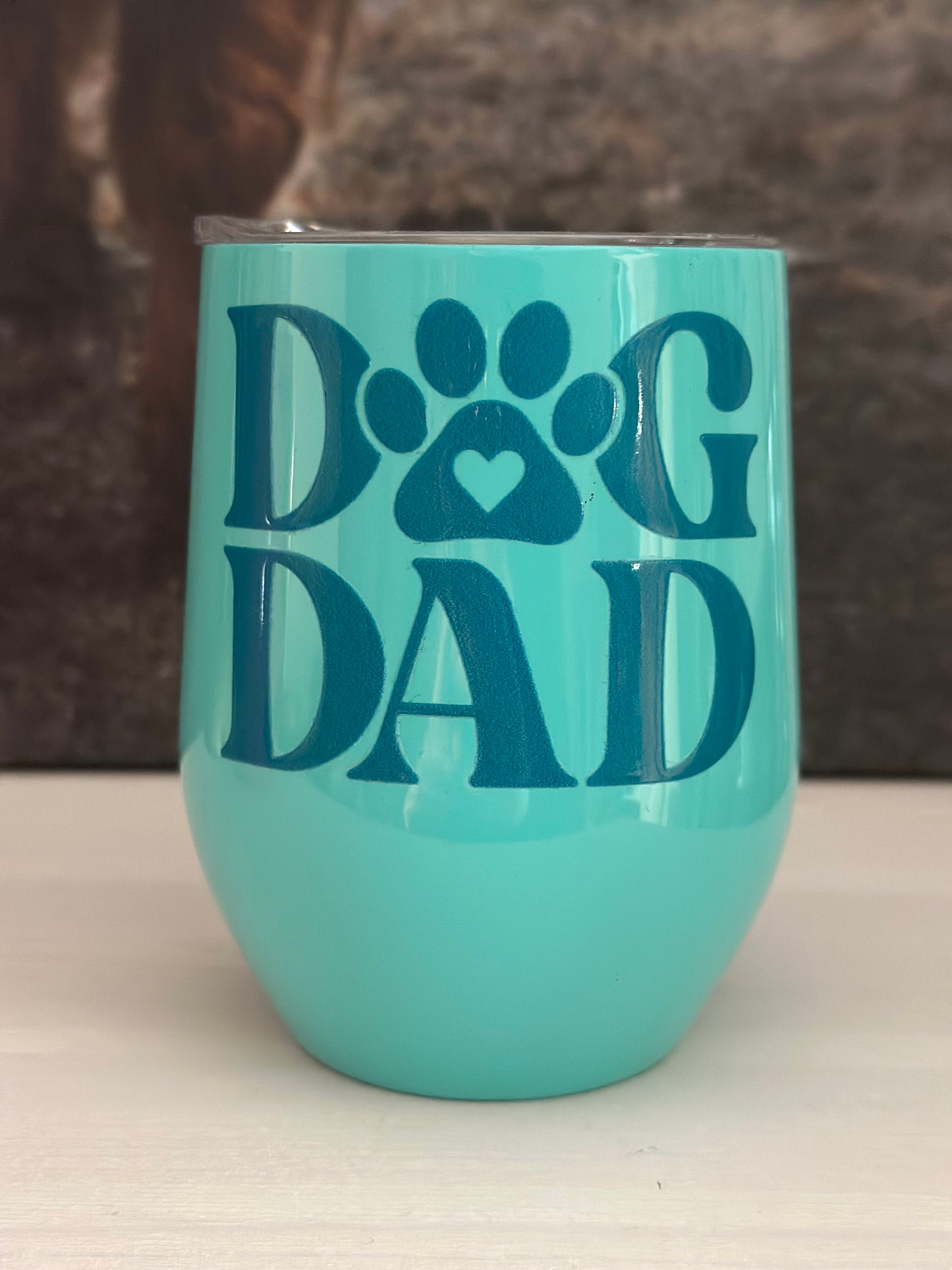 Edelstahlbecher „Dog Dad Mint“