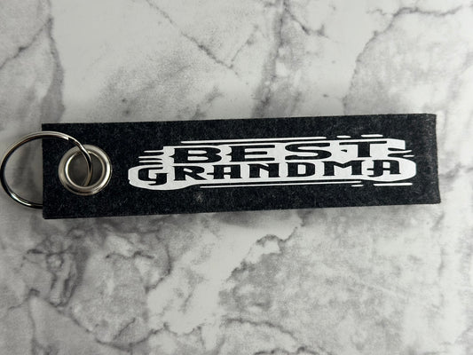 FILZSCHLÜSSELANHÄNGER „BEST GRANDMA“