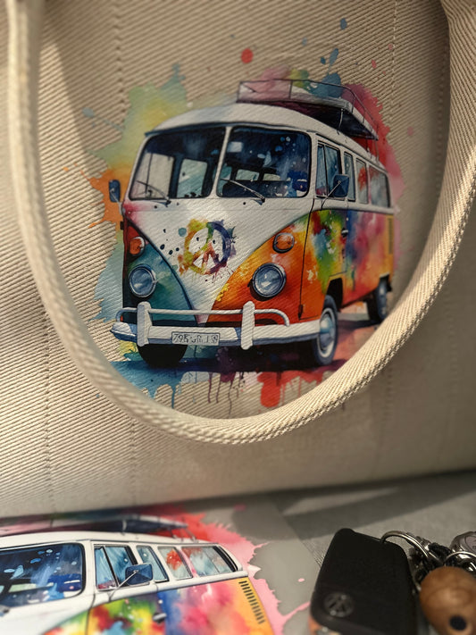 Handtasche „Creme“ mit Wunschmotiv