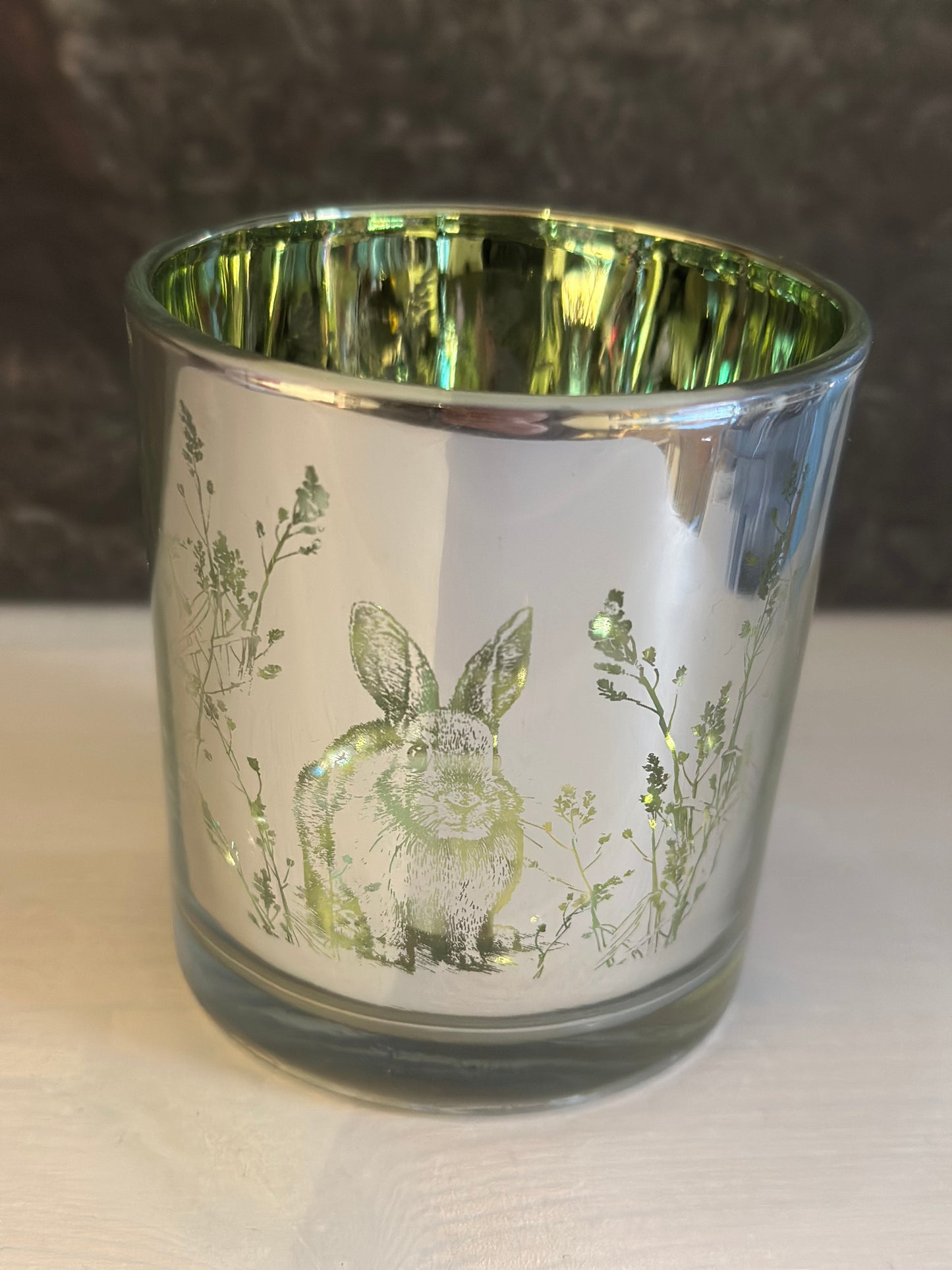 Kerzenhalter  „Ostern Hase Silber“ Klein