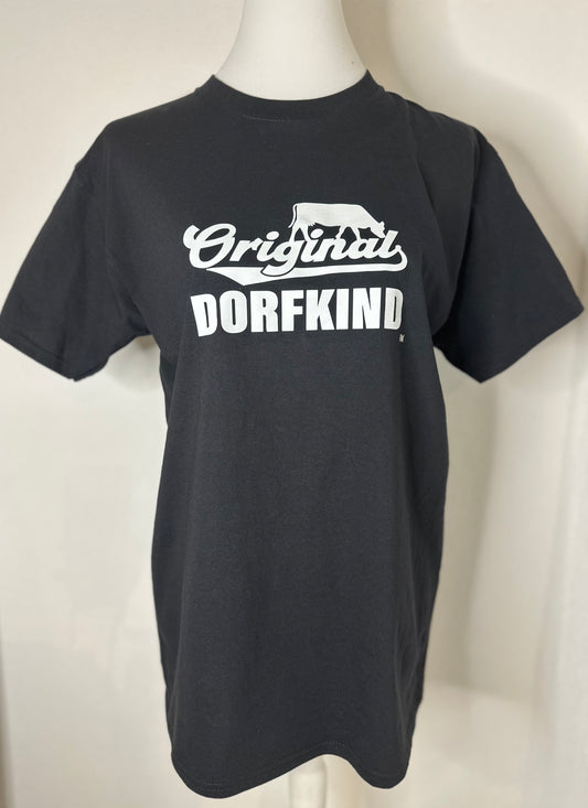 T-Shirt schwarz „ORIGINAL DORFKIND KUH“