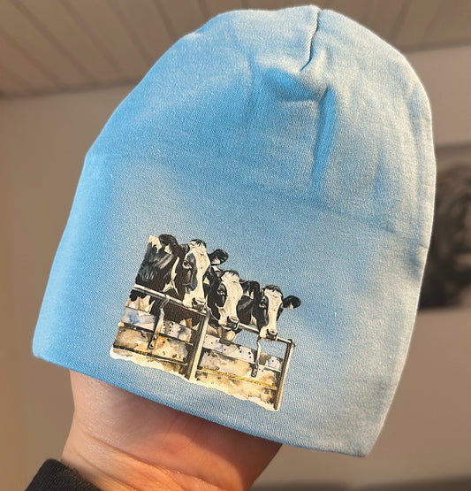 Newborn Mütze „Kühe“