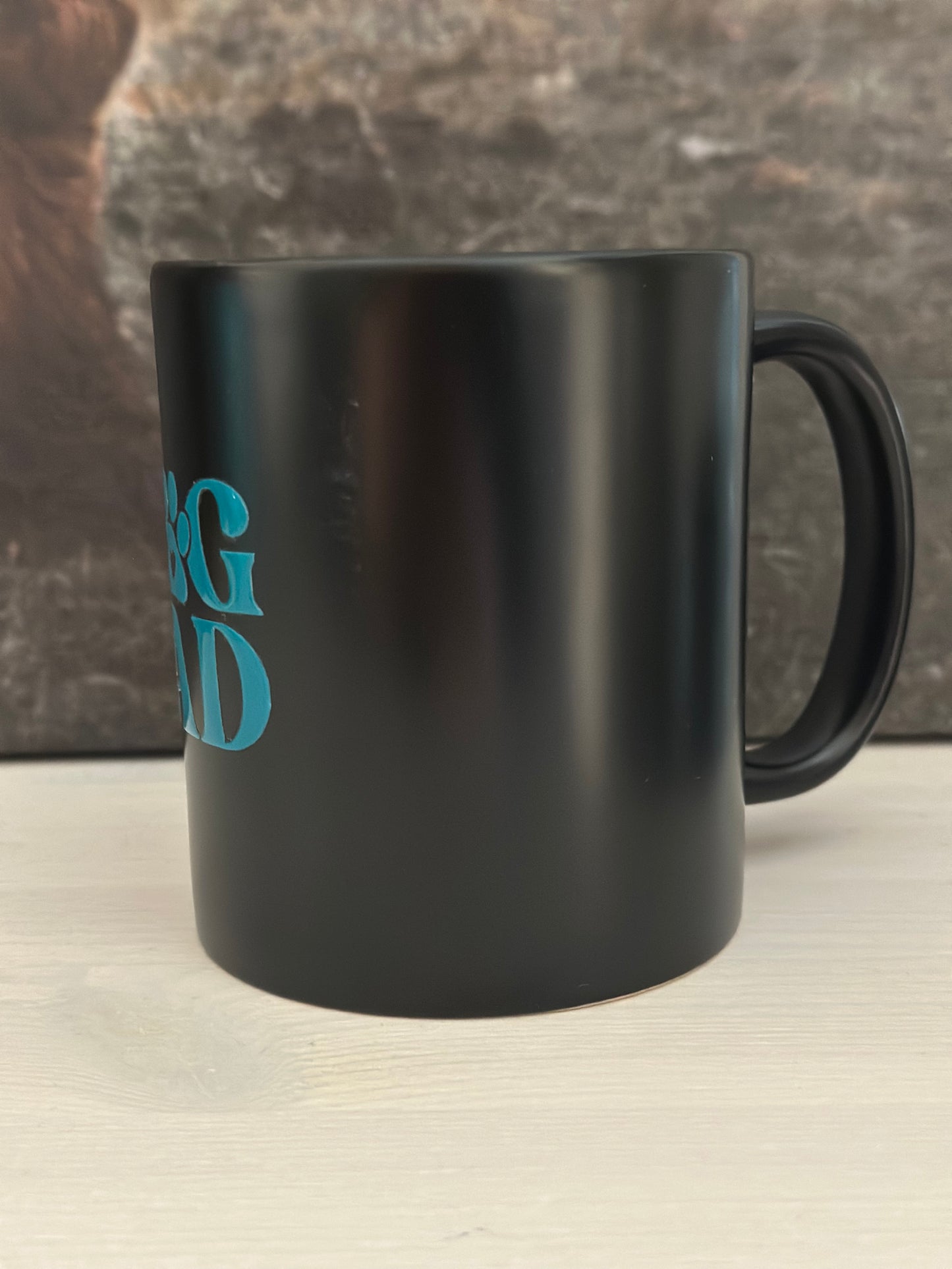 Tasse „Dog Dad“ Schwarz