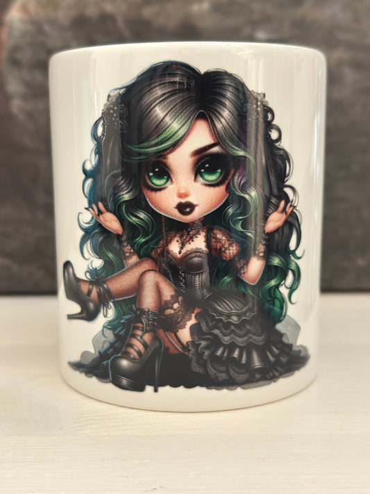Tasse „Black/Green Girl“
