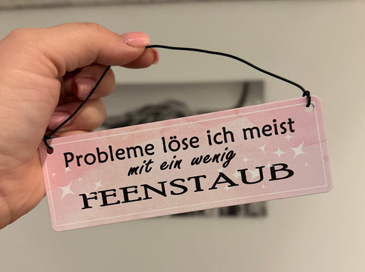 Blechschild „Feenstaub“