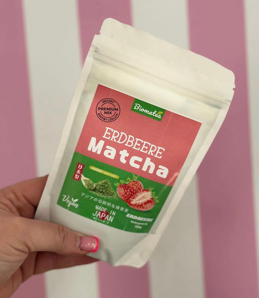 Japanischer Matcha Pulver mit Erdbeer