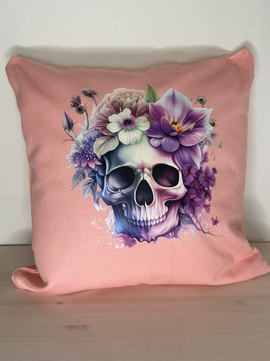 KISSEN ROSA „SKULL“