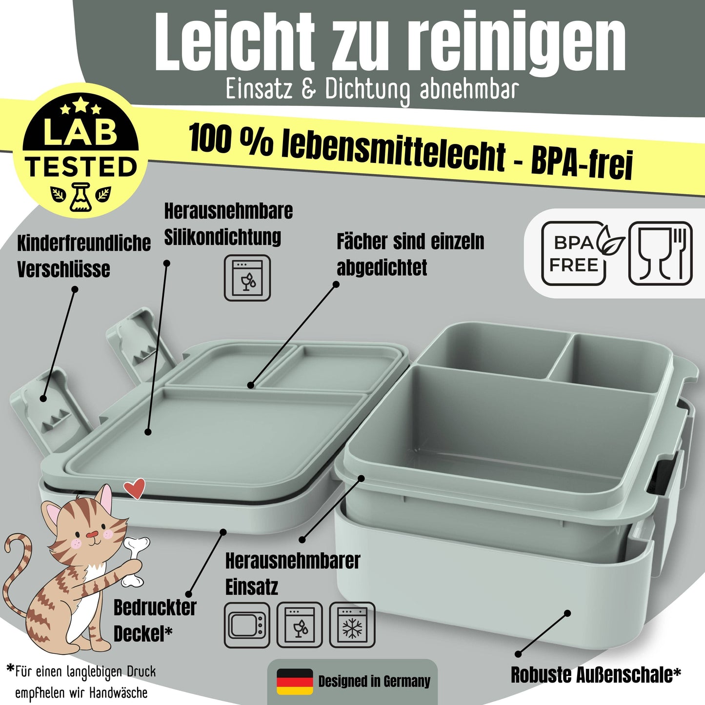BEARFOOT Brotdose „Reh Salbei“