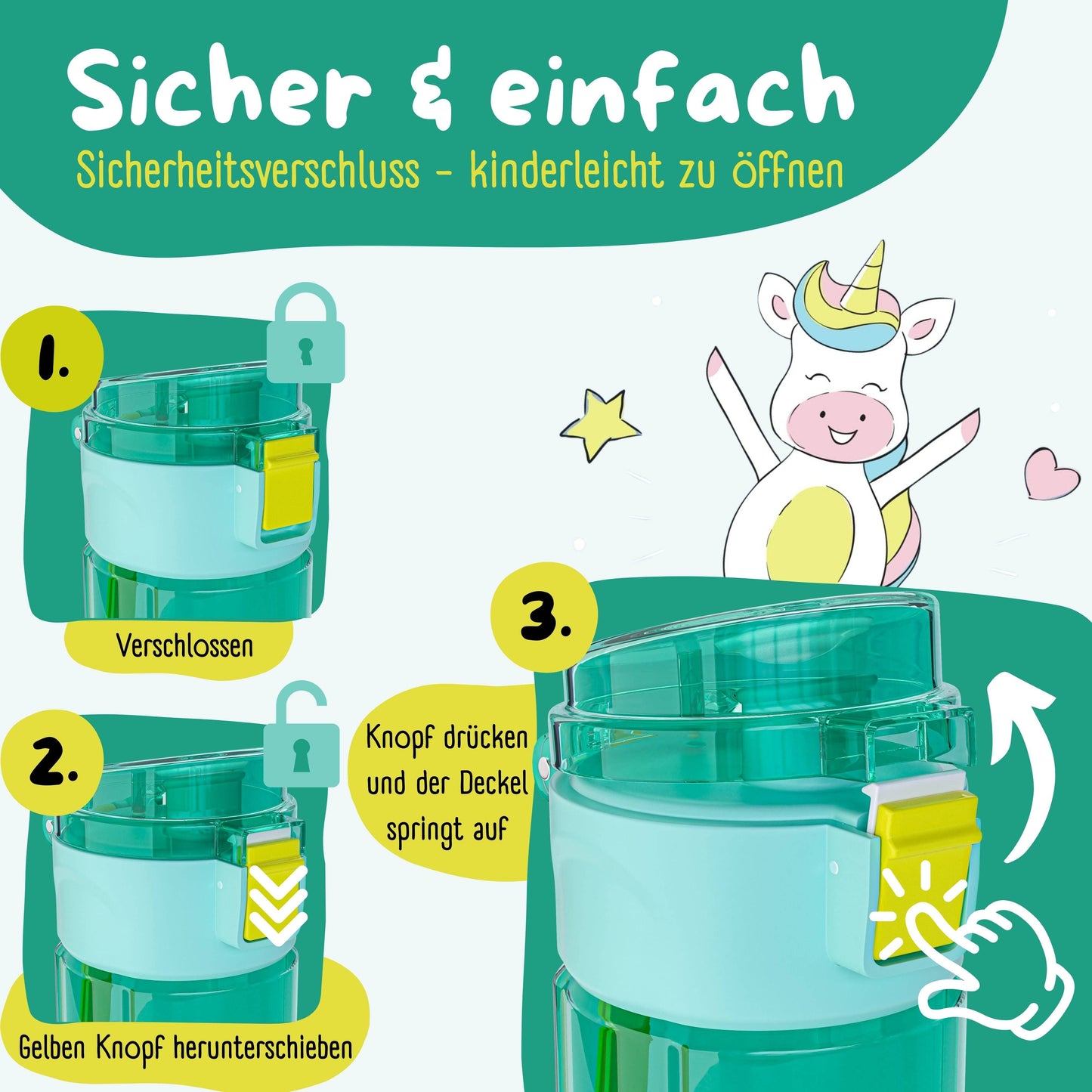 BEARFOOT Trinkflasche „Dino“